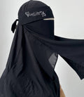 Einlagiger Niqab mit Essfunktion