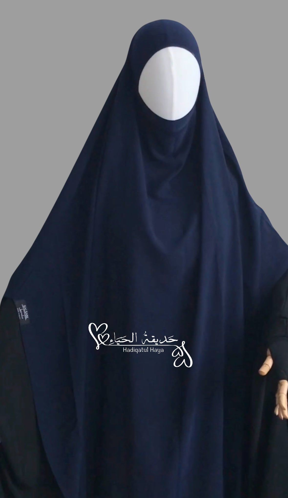 XXL Khimar Asiya- dehnbar am Kopf und Kinn