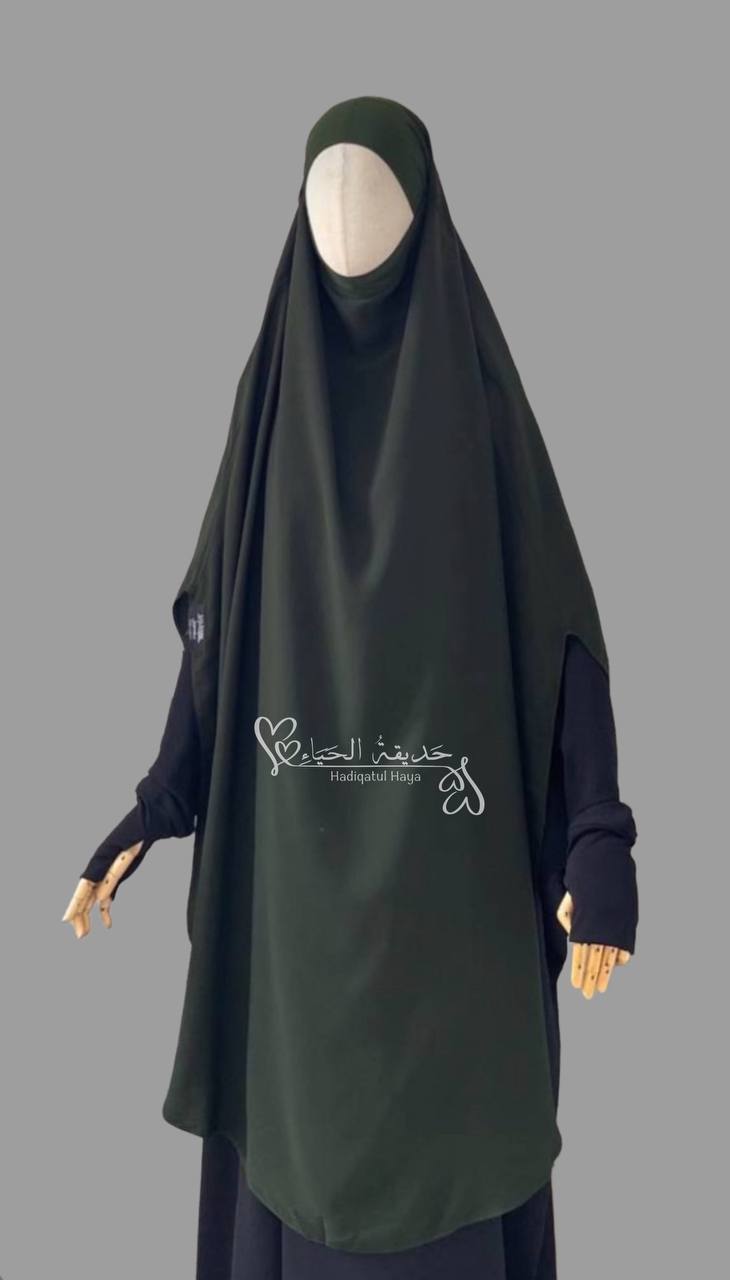 XXL Khimar Asiya- dehnbar am Kopf und Kinn