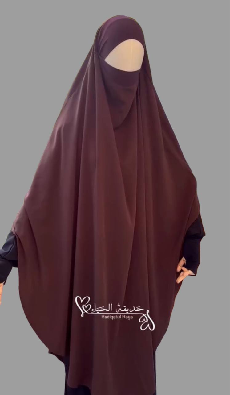 XXL Khimar Asiya- dehnbar am Kopf und Kinn