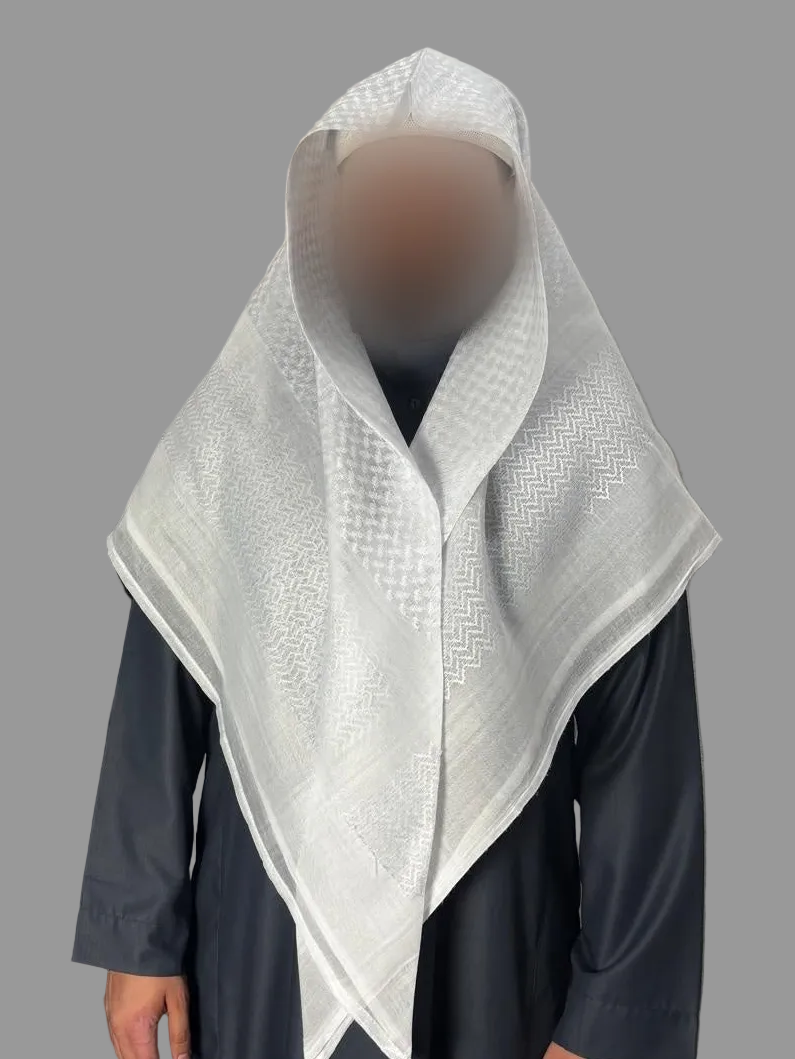 Shemagh Saudi- (Rot/Weiß) (weiß)